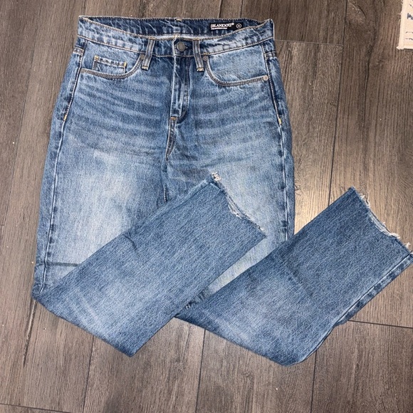 Blank NYC Madison Crop Denim Hi Rise Jean Size 26 Color: Blue - Picture 5 of 11